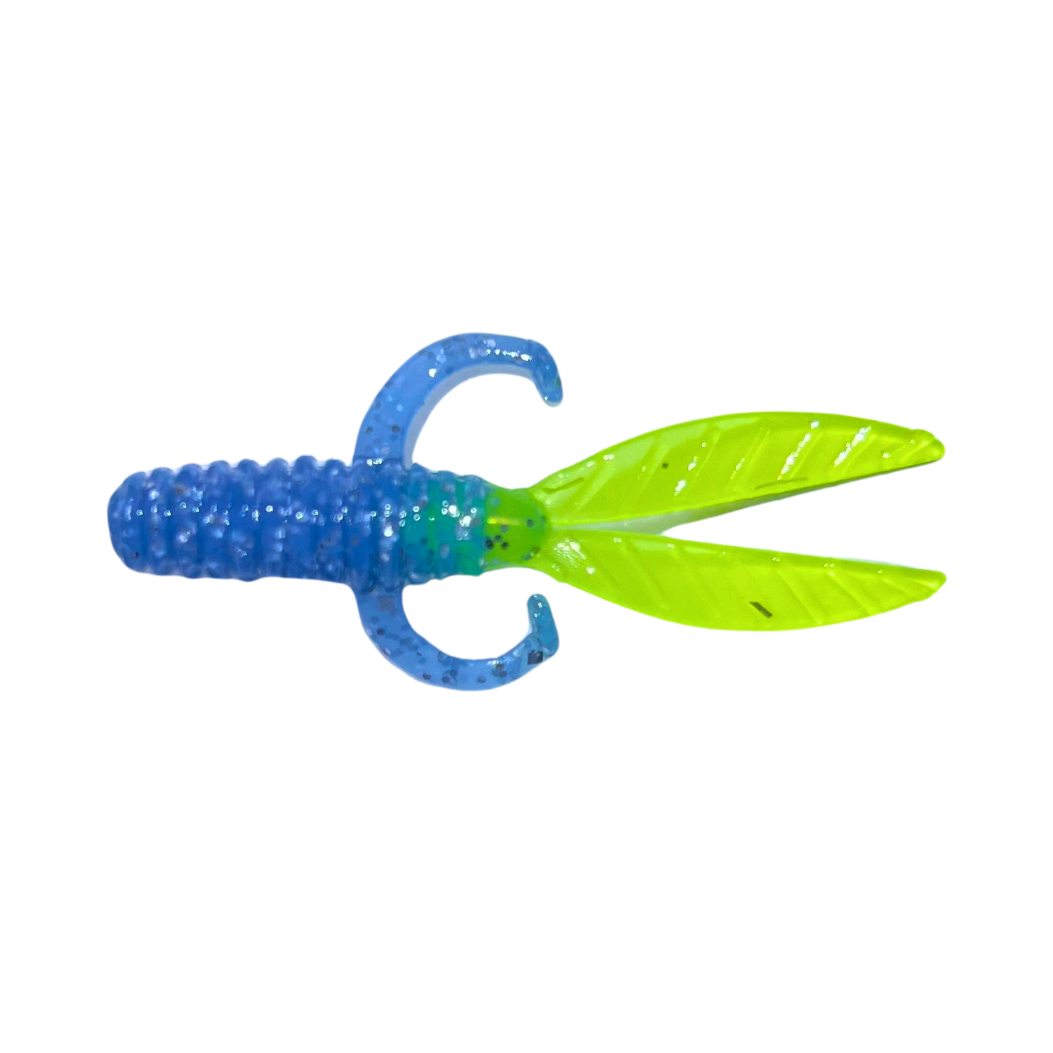 Slab Bug Crappie Lure in East Texas Killer color, a striking blend of chartreuse and black, perfect for targeting crappie in darker or stained waters.