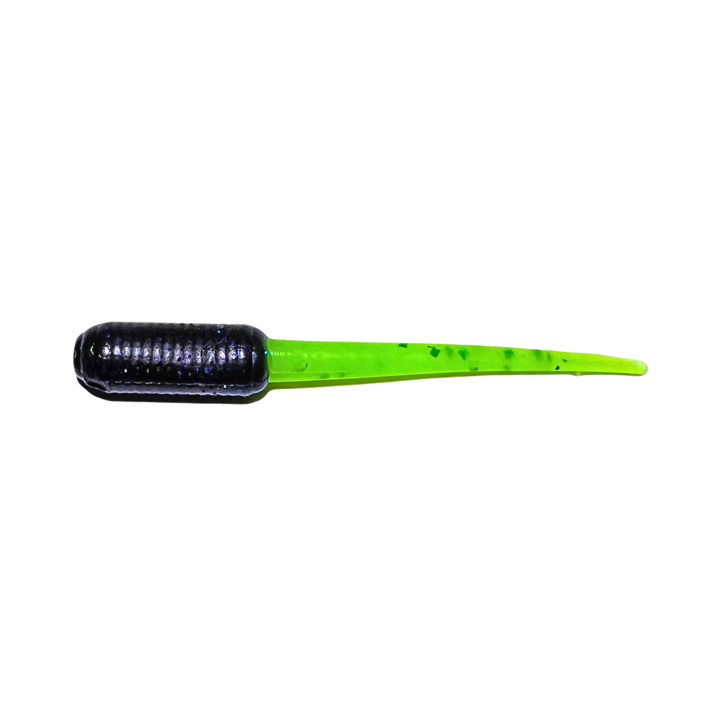 Slab Stinger Crappie Lure in Midnite Neon color, a dark midnight purple with bright neon accents, excellent for night fishing or overcast conditions.